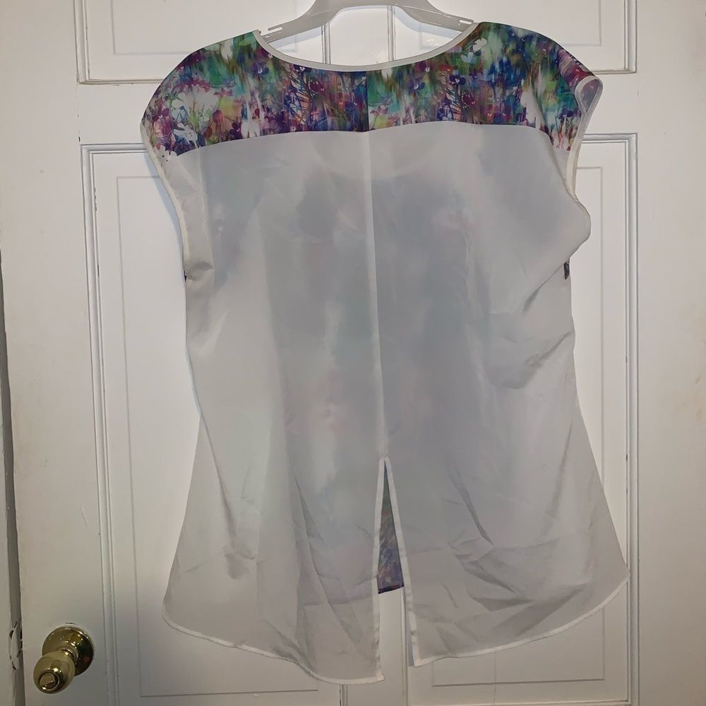 City Chic Garden Floral Top Sz 16 - Picture 9 of 11